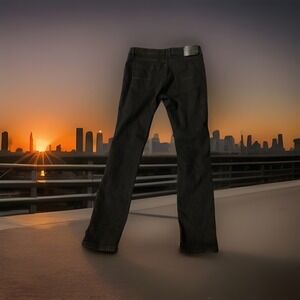 Switch Remarkable Slim Taper Fit Men's Black Distressed Jeans Size 36 x 34